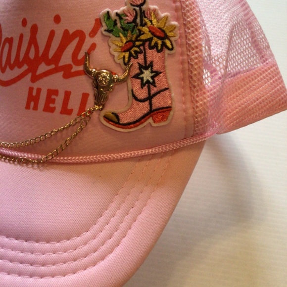 New! Upcycled Ruxpinsrags raisin hell trucker - Picture 6 of 6